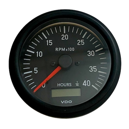 Vdo Cockpit International Gen II 4K RPM Tachometer w/Hourmeter 333-93500